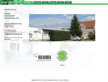 Tablet Screenshot of gloge-fensterbau.de